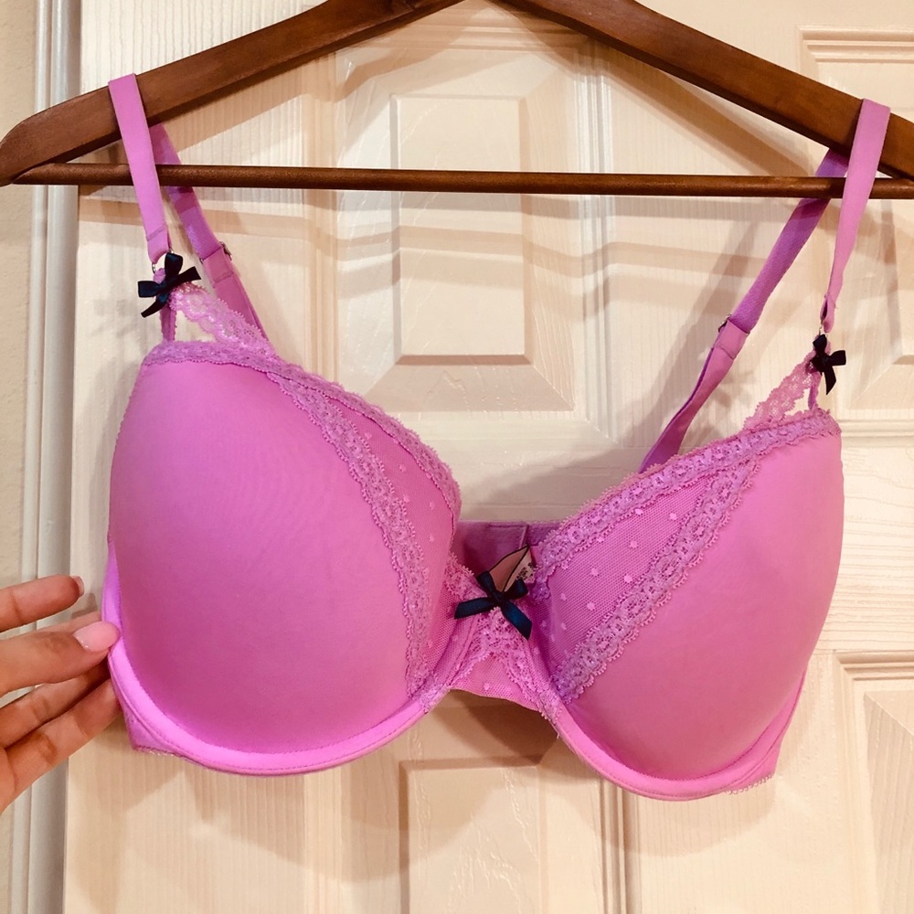 Pink Lightly Padded Bra & Matching Panty Set